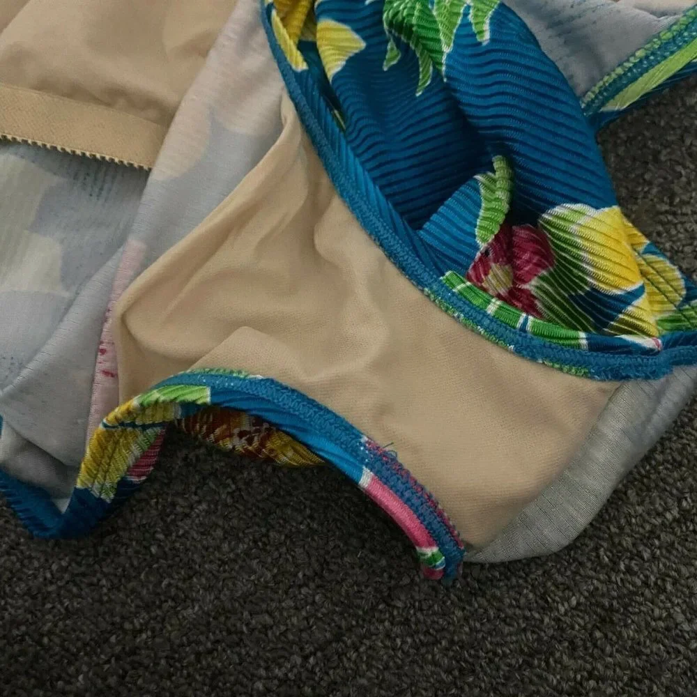 CATALINA Swimsuit Sarong Set 2 Piece Floral Modest Vintage